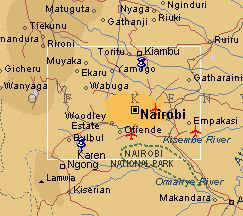Map of Nairobi